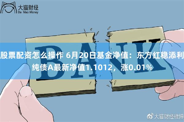 股票配资怎么操作 6月20日基金净值：东方红稳添利纯债A最新净值1.1012，涨0.01%