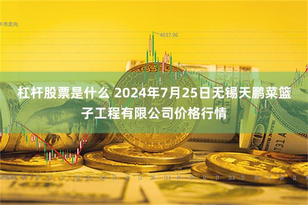 杠杆股票是什么 2024年7月25日无锡天鹏菜篮子工程有限公司价格行情