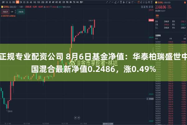 正规专业配资公司 8月6日基金净值：华泰柏瑞盛世中国混合最新净值0.2486，涨0.49%